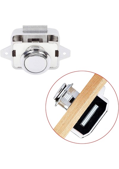 5'li Basmalı Dolap Kulbu. Dolap Kilidi. Bas Çek Tip Küçük 20mm