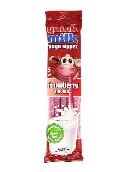 Quick Milk Çilekli Süt Aromalı Pipet 5 x 6 G