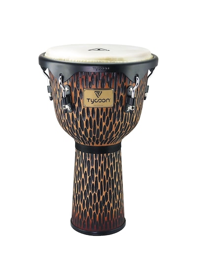 Tycoon 13'' Supremo Select Chiseled Orange Djembe Tjss72bco
