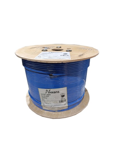Nexans Nex1611tb5, Mavi, Cat6, 500m, 23awg 0,58mm , Utp, %100 Bakır, Lszh Halogen Free, Makara, Kab