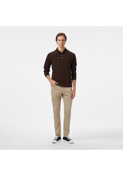 Nautica Erkek Kahverengi Classic Fit Polo 026 K57042t Kahverengi