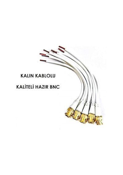Kablolu Hazır Bnc Konnektör (20 Adet)