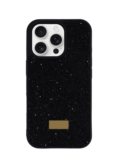 İphone 14 Pro Max Yıldız Tozu Premium Siyah Silikon Kılıf