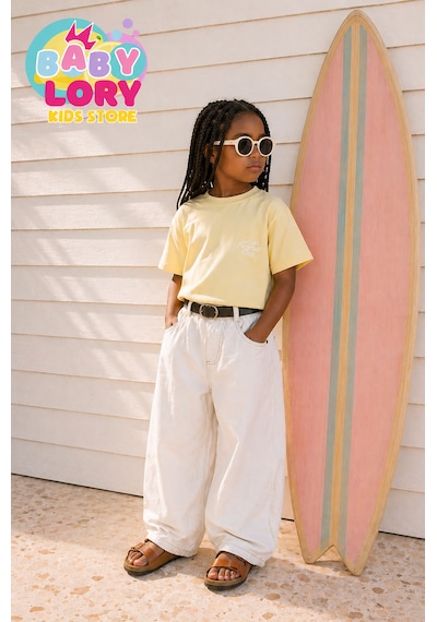Baby Lory Kids Store Laciel Summer Club Tshirt Açık Sarı