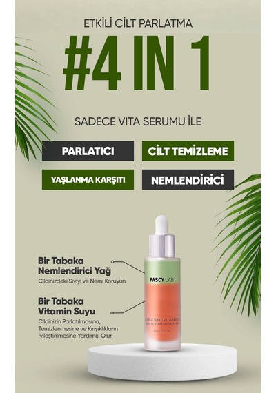 Fascy Lab Double Shot Vita Leke Onarıcı Serum 30 ML