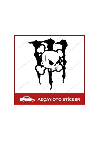 Monster Pençe Sticker Kuru Kafa Sticker Oto Sticker