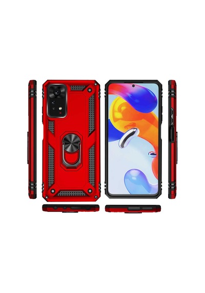 Xiaomi Redmi Note 11 Pro 5G Kilif Vega Yüzüklü Standli Zirh Kilif 542845694