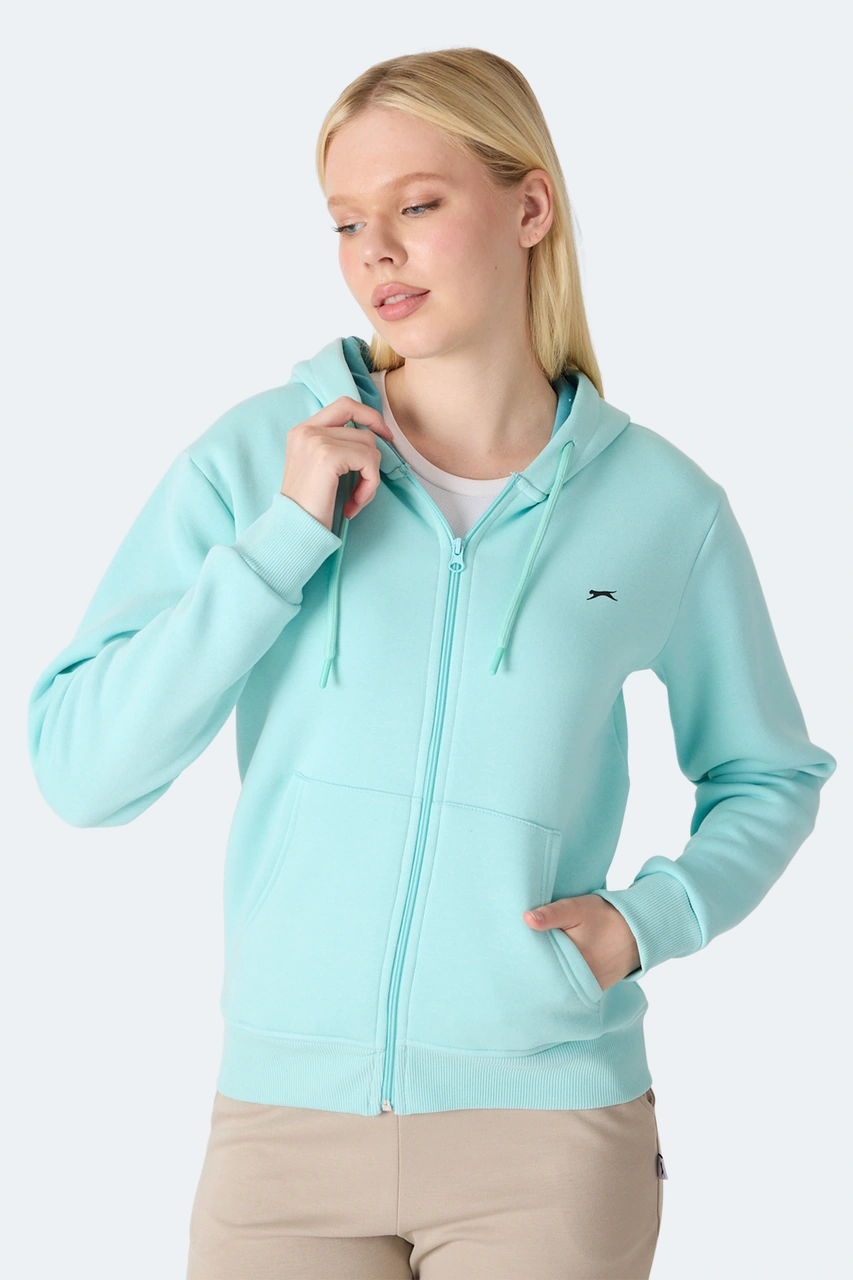 Slazenger Mılıo I Kadın Turkuaz Sweatshirt Turkuaz