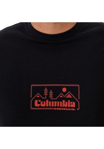 Columbia Csc M Peaked Badge Ss Tee Erkek Kısa Kollu Tişört Cs0397 001