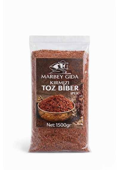 1500 Gr Marbey İpek Çekim Kırmızı Toz Biber Tekli