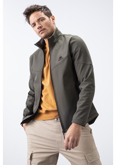 Tommylife Tommy Life Haki Fermuarlı Dik Yaka Su Ve Rüzgar Geçirmez Softshell Erkek Mont - 88050 Haki