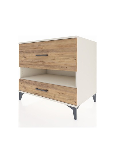 Kronos Şifonyer Tek Raflı 2 Çekmeceli 88x59x80 Aytaşı-çam Aytaşı