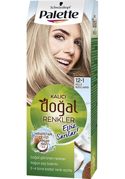 2 Adet Pnc Pallette Saç Boyası 12-1 Küllü Buz Sarısı