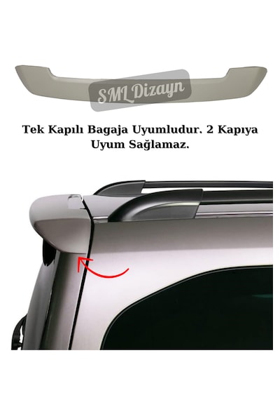 Citroen Berlingo Spoiler Bagaj Üstü Tavan Spoyler Boyasız 2009-23