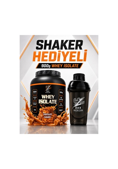 Whey Protein Caramel Chocolate Aromalı 900 Gr + Mini Boy Shaker Gift e Karamel