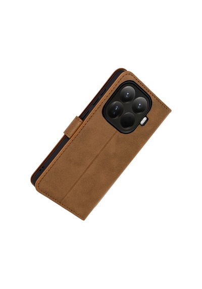 Xiaomi Mi 15t Pro Trend S Plus Kapaklı Kılıf - Taba Evimdeyokyok