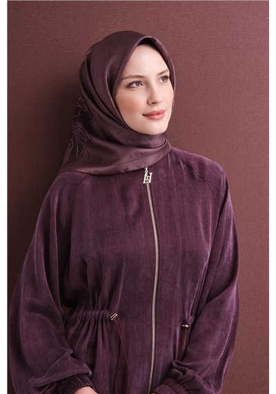 Armine Saf İpek Twill Eşarp 9617d 58 Mavi