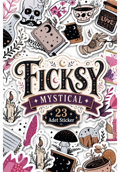 Mistik Sticker Seti - 23 Adet Etiket Çıkartma Diğer