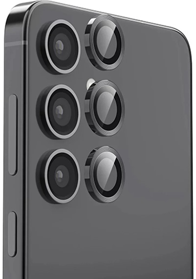 Newface Samsung Galaxy S25 Plus Raze Metal Kamera Lens - Siyah Yeşil