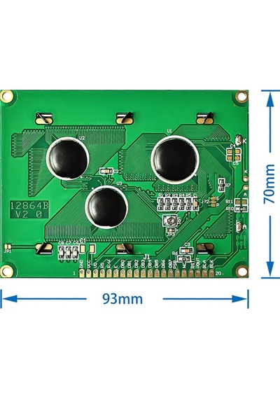 2.9 Inch 12864b V2.0 Mavi Glcd Modül Spi 5v 128x64 Pixel Grafik Lcd Display Ekran