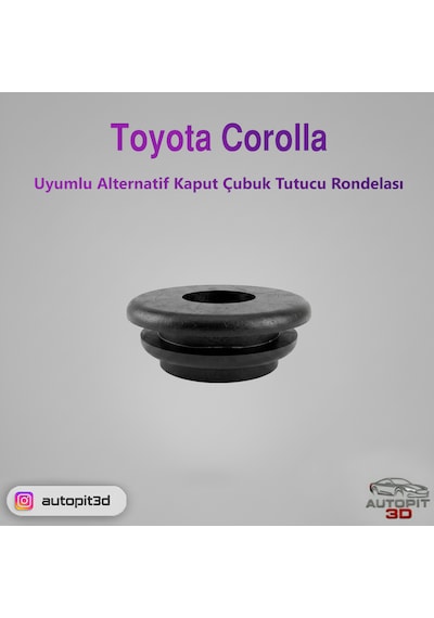Toyota Corolla Uyumlu Alternatif Kaput Çubuk Tutucu Rondelası