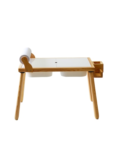 Woodnjoy Masif Ağaç Aktivite & Çalışma Masası Rulo Aparatlı +Kırtasiye İstasyonlu ve Kaplar - Ahşap Woodnjoy Masif Ağaç Aktivite & Çalışma Masası Rulo Aparatlı +Kırtasiye İstasyonlu ve Kaplar - Ahşap