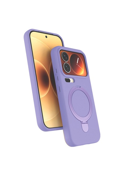 Xiaomi Mi 17 Pro Max Regal Magsafe Standlı Kapak - Lila Standart