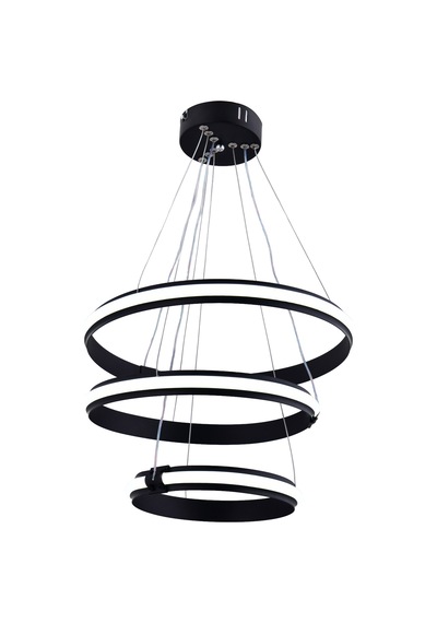 Artemıs Modern Siyah Led Sarkıt Avize,3 Renk Yanabilen Modern Avize,salon Led Avize