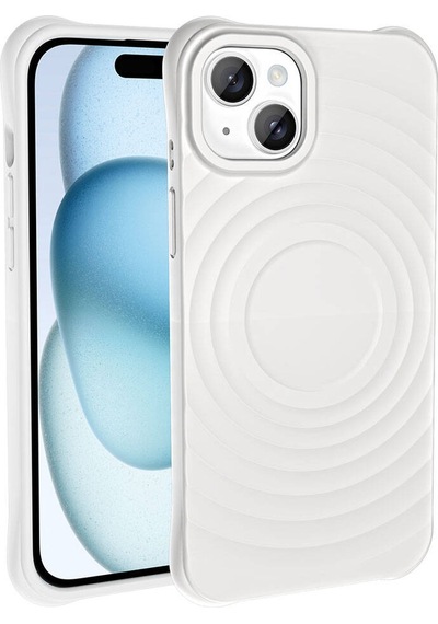 Apple Uyumlu iPhone 14 M-safe Şarj Özellikli Airbagli Mat Görünümlü Zore Hepi Kapak Mavi Açık