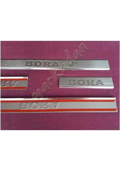 Woc Chrome Vw Bora Krom Kapı Eşiği 1998-2004 4 Parça Paslanmaz Çe N11.18