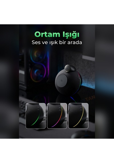 X16 Bluetooth Hoparlör Ve Qi2 25w Manyetik Kablosuz Şarj Cihazı Ortam Işıklı Tws