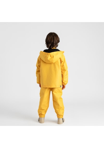Ligenne Su Geçirmez Çocuk Yağmur Seti Polar Astarlı Yağmur Montu Ve Yağmur Tulumu Pure Mustard Sarı