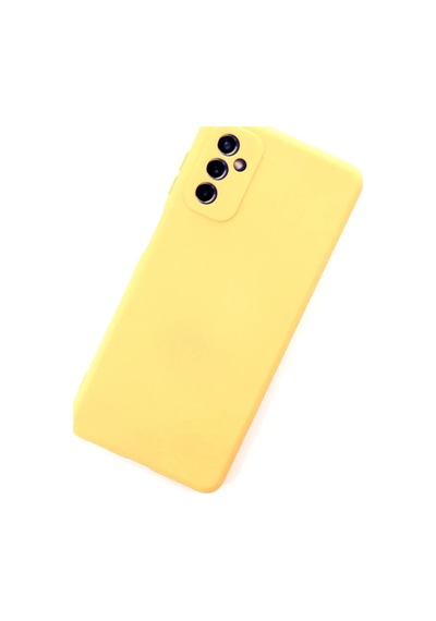 Samsung Galaxy M52 5g Uyumlu Kılıf Nano İçi Kadife Silikon - Sarı