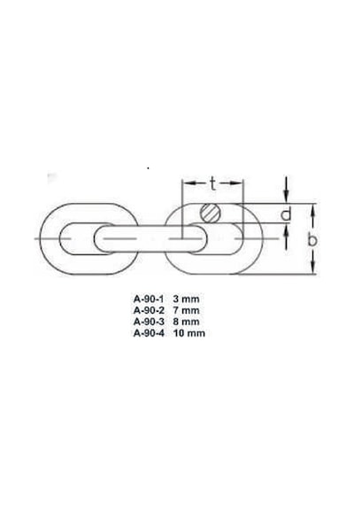NEKSAN Zincir 3 mm