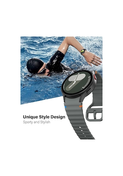 Tcl Movetime Mt42x Mt46x Mt43a Amazfit Gts Bip 20mm Kordon Dekoratif Örgü Çizgili Spor Silikon Kayış
