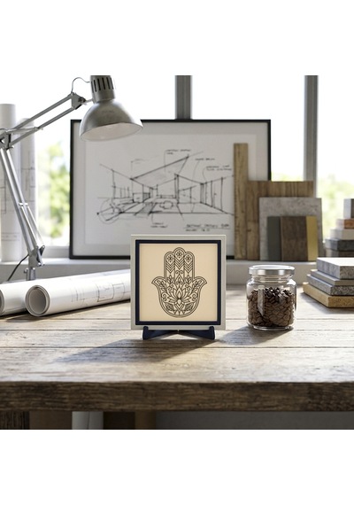 Fatma'nın Eli Silüetli Modern Dekoratif Obje, İç Mekanlar İçin Minimalist Aksesuar 10x10 Cm