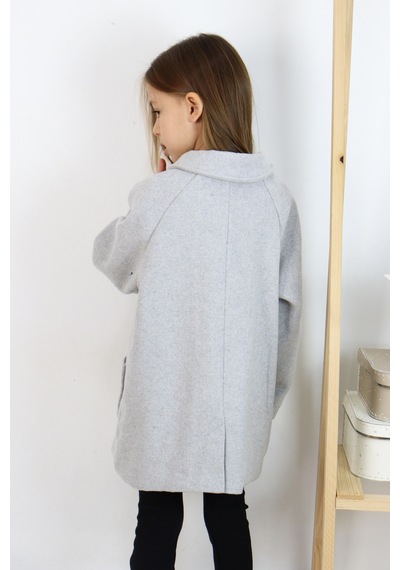 Miababy Reglan Kol Unisex Kaşe Kaban Taba