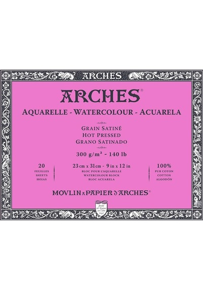 Arches Suluboya Blok Gs Hp 300G 23X31 Cm 20'Li