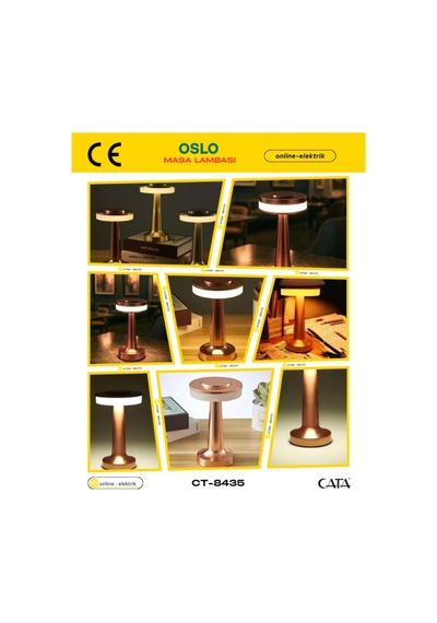 Ct-8435 Oslo Şarjlı Masa Lambası Diğer