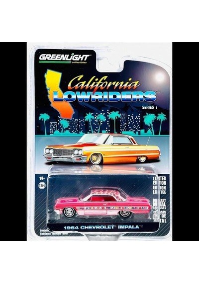 Greenlight California Lowriders Series 1 - 1694 Chevrolet Impala- 1/64 Model Araba
