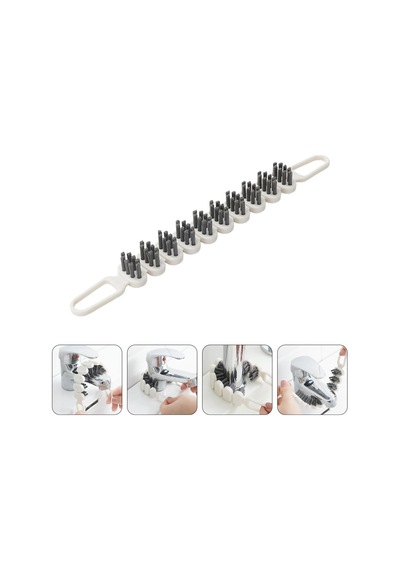 Kyrotech 2'li 360 Bükülebilir Aralık Temizleme Fırçası, 26,5 Cm Esnek Saplı Kavisli Yüzey Temizleyici, Askı Delikli Çok Amaçlı Mutfak Banyo Lavabo Temizlik Fırçası