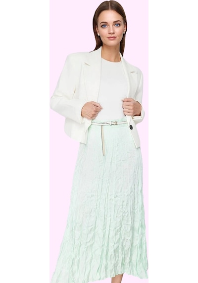 Ersefa Moda Tesettür Regular Düz Desen Gündüz Gece Maxi Boy Piliseli Sat Mint