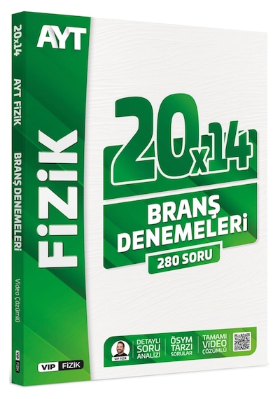 Vip Fizik Ayt Fizik Tamamı Video Çözümlü 20x14 Branş Denemeleri Vip Fizik Yayınları