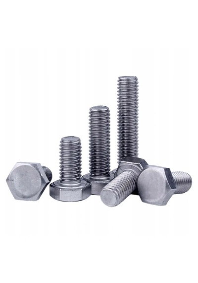M8x40mm Cıvata Beyaz Altıköşe 5.8 Kalite Dın933 10 Adet Diğer