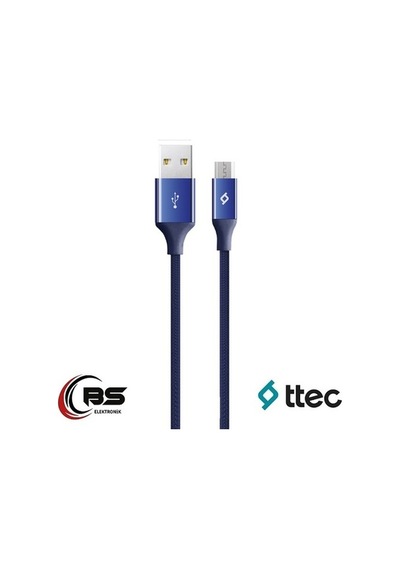 Ttec Micro Usb Şarj Kablosu Hızlı Şarz Destekli 1.2 Metre