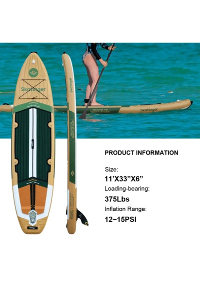 Şişme Sörf Tahtası Standup Paddle Board 335x84x15 Cm Full Set Çan