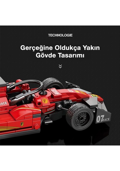 Reobrix Technic 663 Ferrari Formula F1 Yarış Arabası Yaratıcı Yapı Blok Seti Building Blocks - 245 Parça