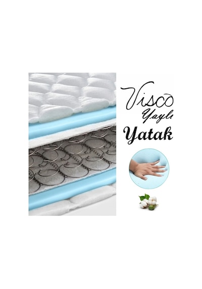 Uzunbebe Heyner Visco Yaylı Yatak 90X190 Cm Ortopedik Visco Yaylı Yatak