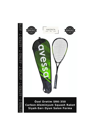Özel Üretim Srk-350 Carbon-aleminyum Squash Raket Siyah-sarı Oyun Salon Forma Çok Renkli