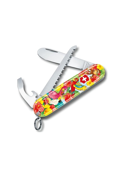 ​Victorinox 0.2373.E3 My First Victorinox Papağan Desenli Kamp Çakı Ve Çok Renkli